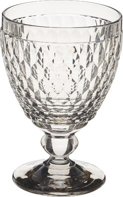 Boston Wine Goblet Box Set of 4 by Villeroy & Boch - 14 Ounce - Gray