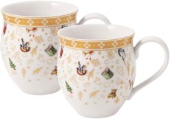 Villeroy & Boch Delight Mug with Handle Set of 2 Anniversary Edition, 1 Count (Pack of 1), White