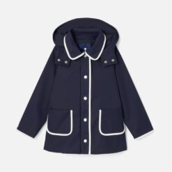 Girl hooded raincoat